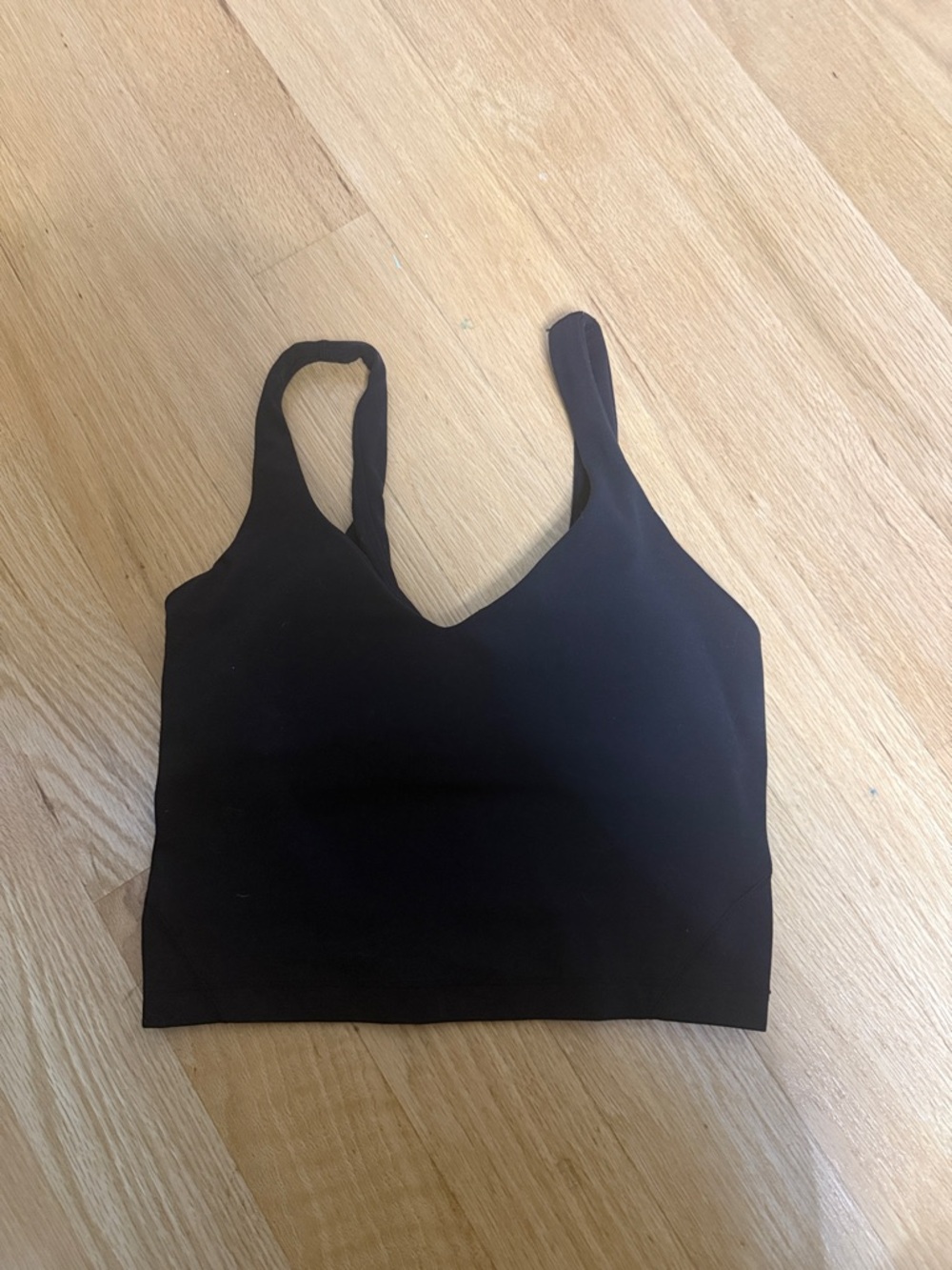 lululemon athletica Black Crop Tank Top